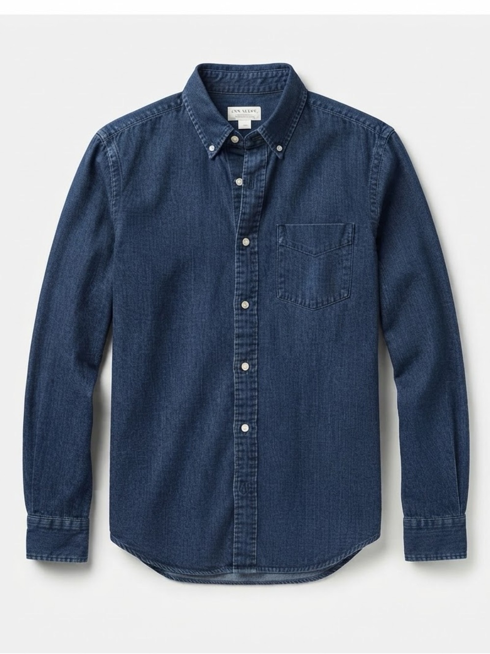 Club Monaco women’s Denim Linen Button Down Shirt, Size XS, Ptp 18